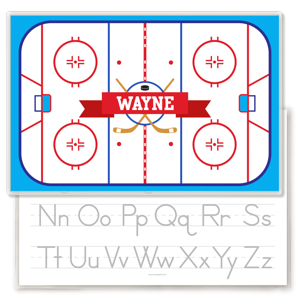 Hockey Rink Personalized Kids Placemat