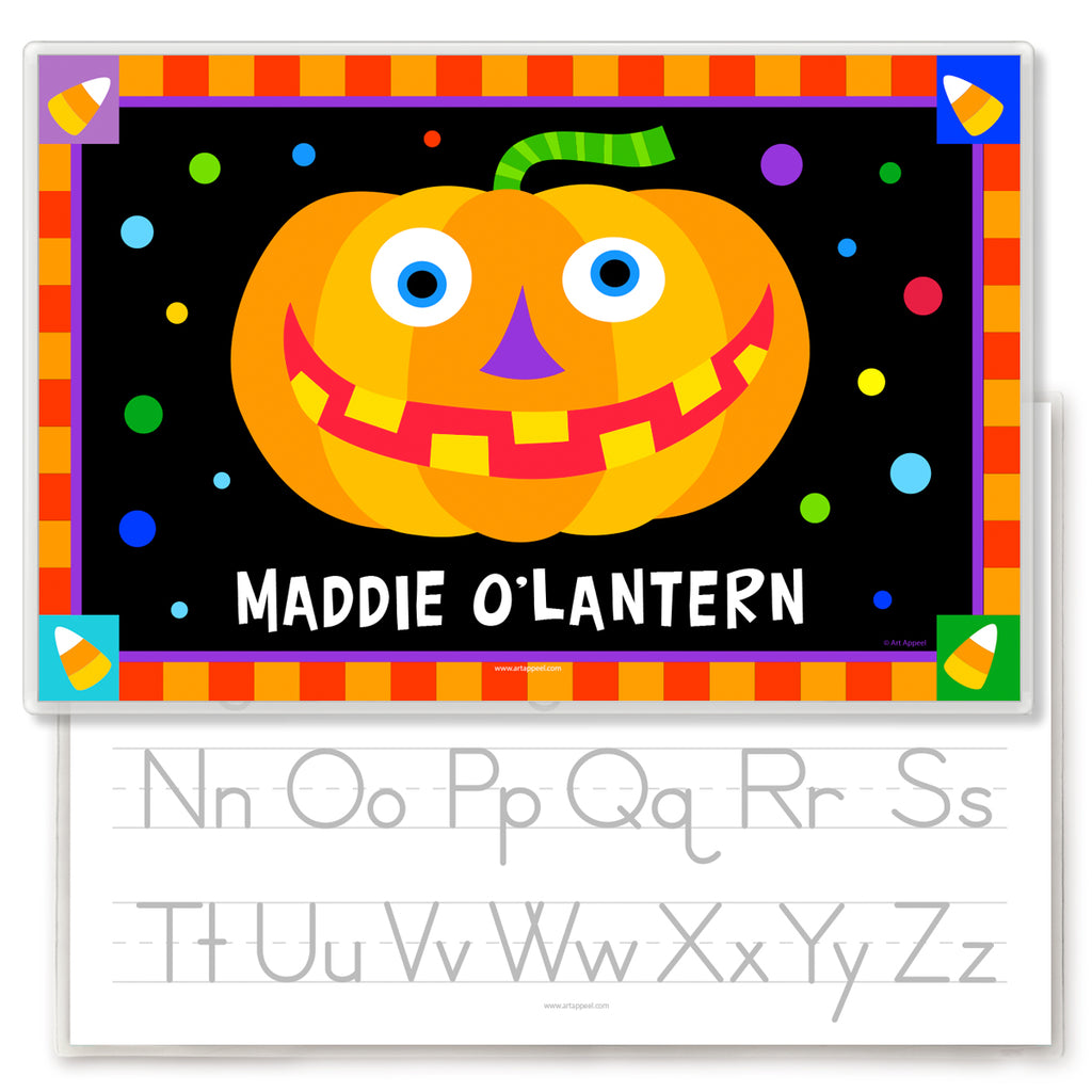 Halloween Jack O' Lantern Personalized Kids Placemat