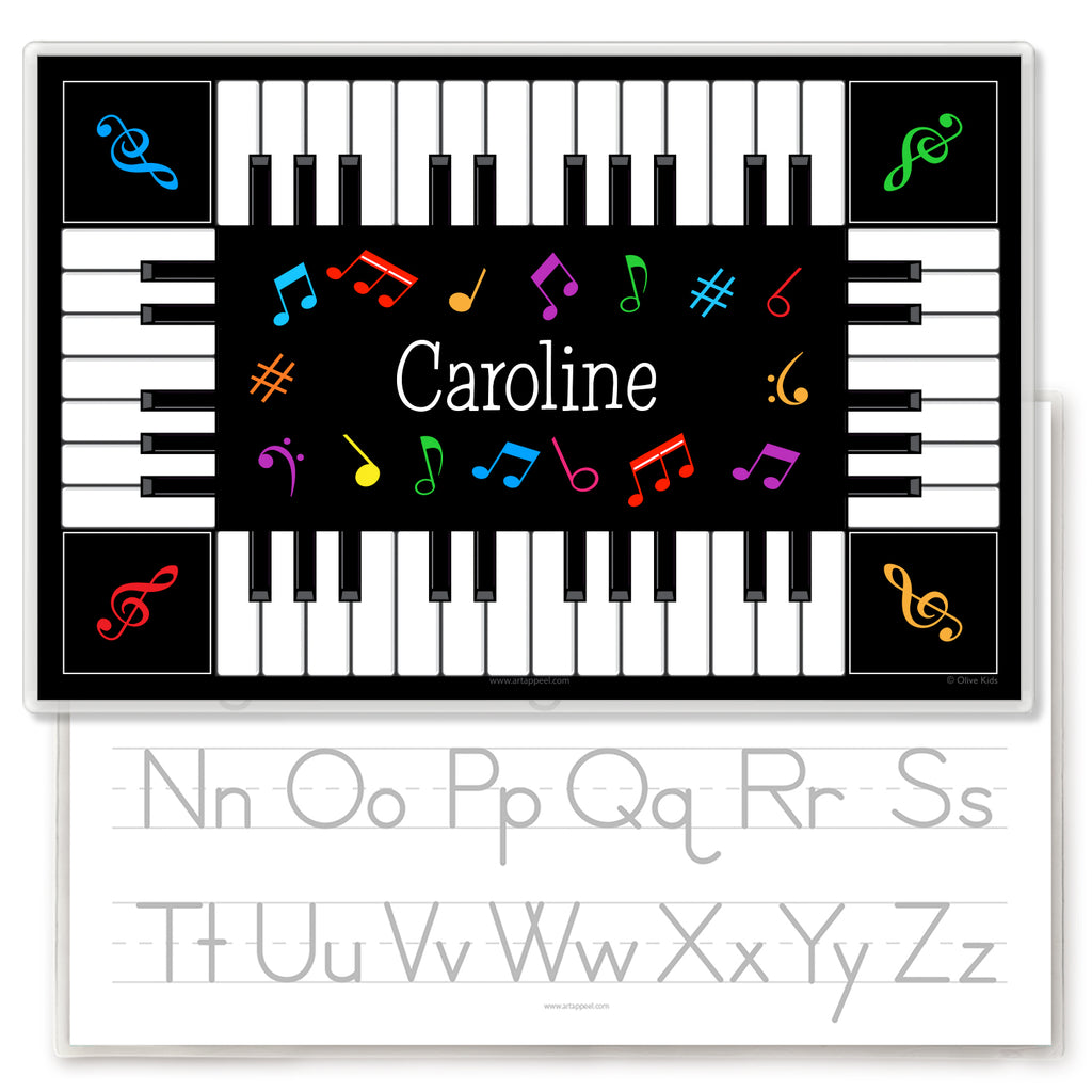 Piano Personalized Kids Placemat