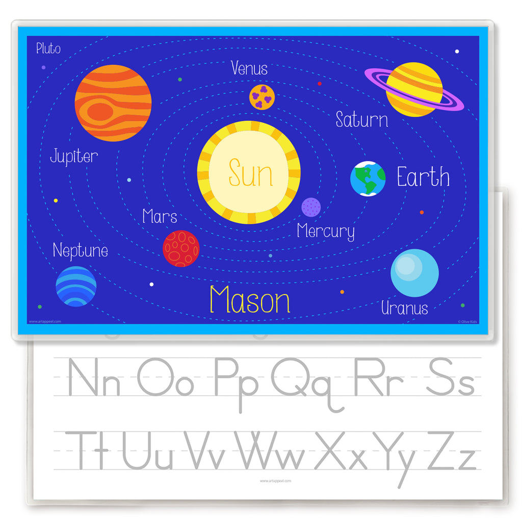 Planets Personalized Kids Placemat