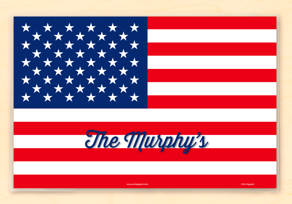 American Flag Personalized Placemat