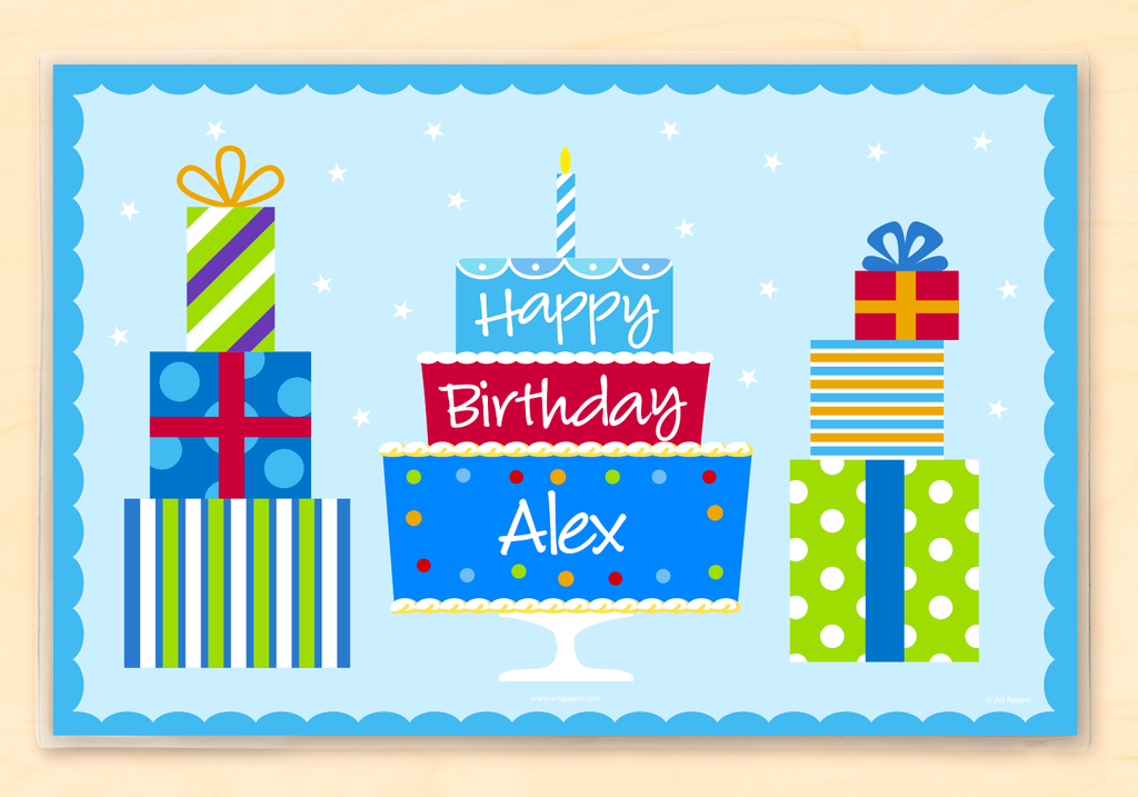 Boys Birthday Personalized Kids Placemat