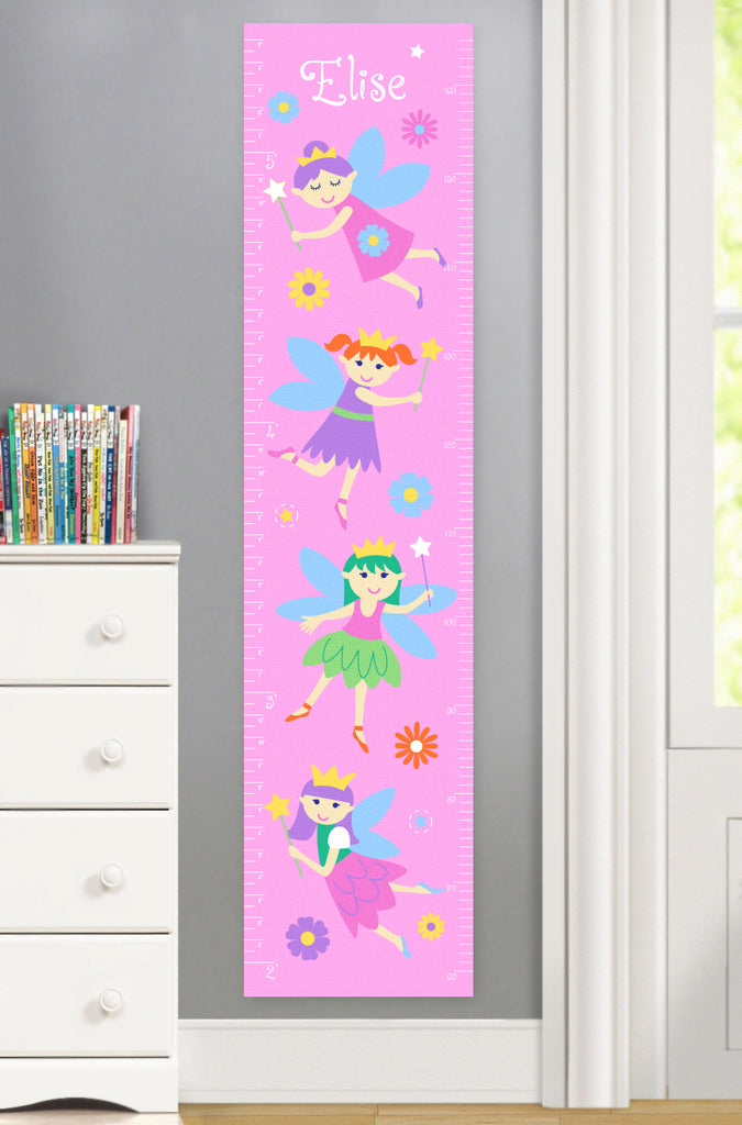 Canvas Growth Chart with Fairy Princesses