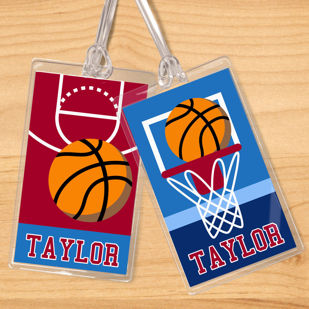 Basketball Boys Personalized Kids Name Tag Set by Olive Kids