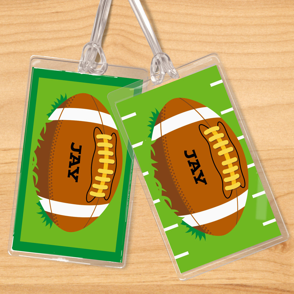 Football Personalized Kids Name Tag Set by Olive Kids