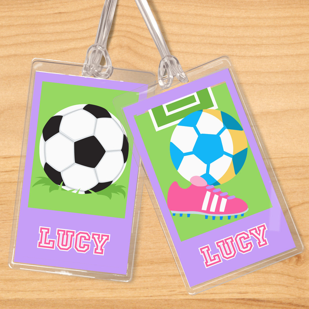 Soccer Girls Personalized Kids Name Tag Set by Olive Kids