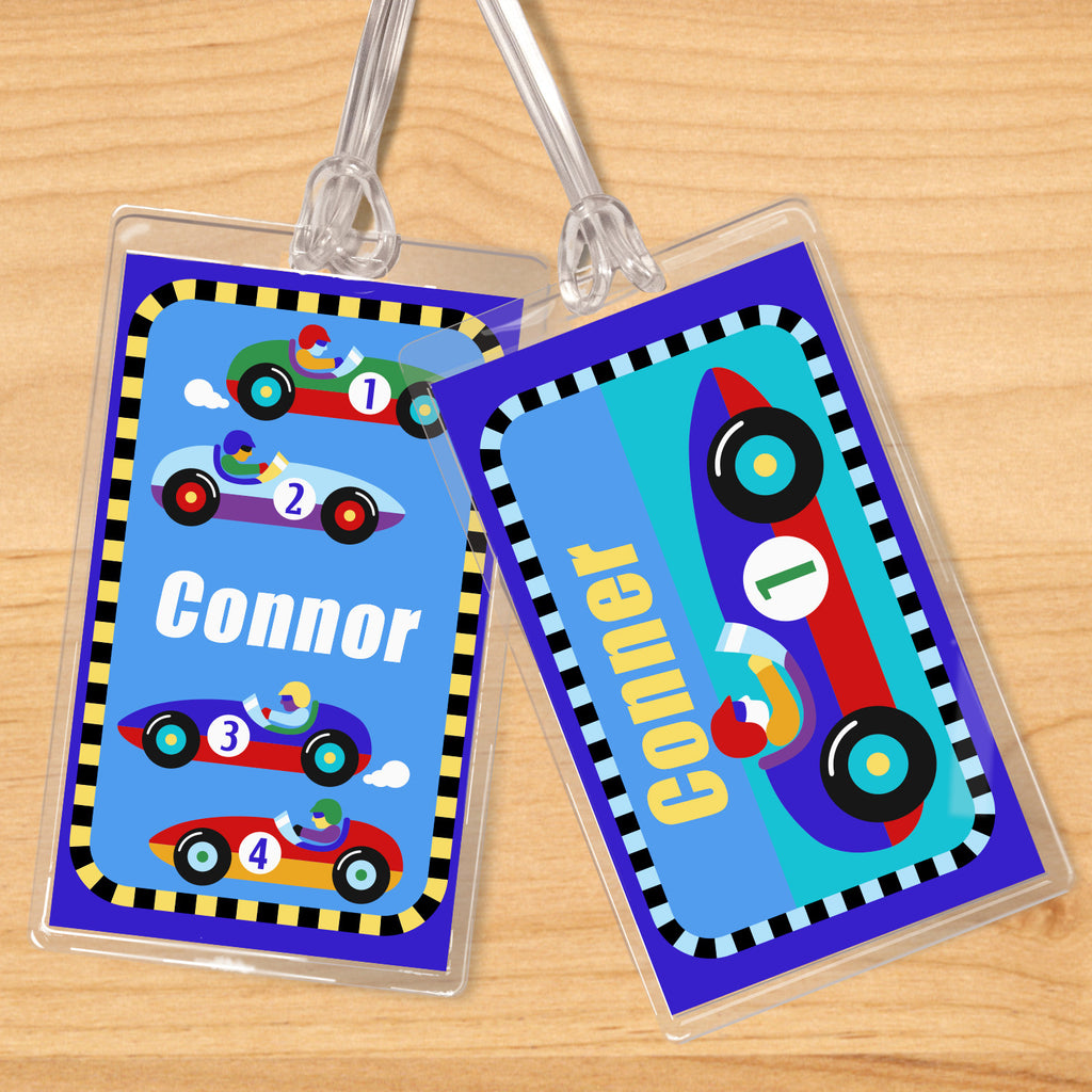 Vroom Personalized Kids Name Tag Set by Olive Kids