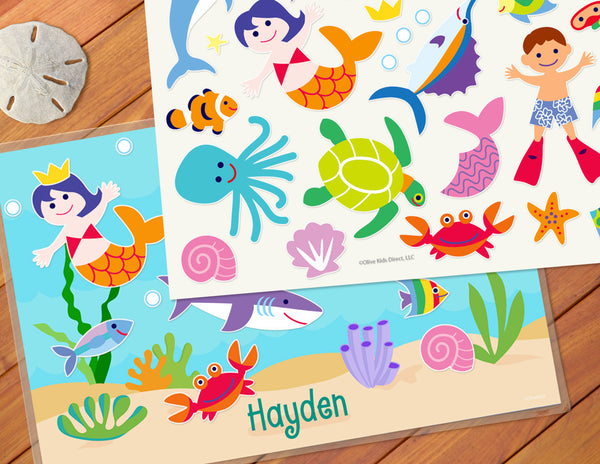 Ocean Personalized Kids Playmat