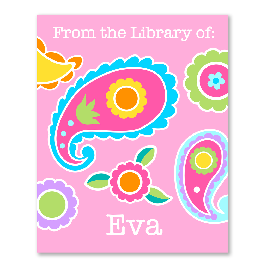 Paisley Personalized Bookplates