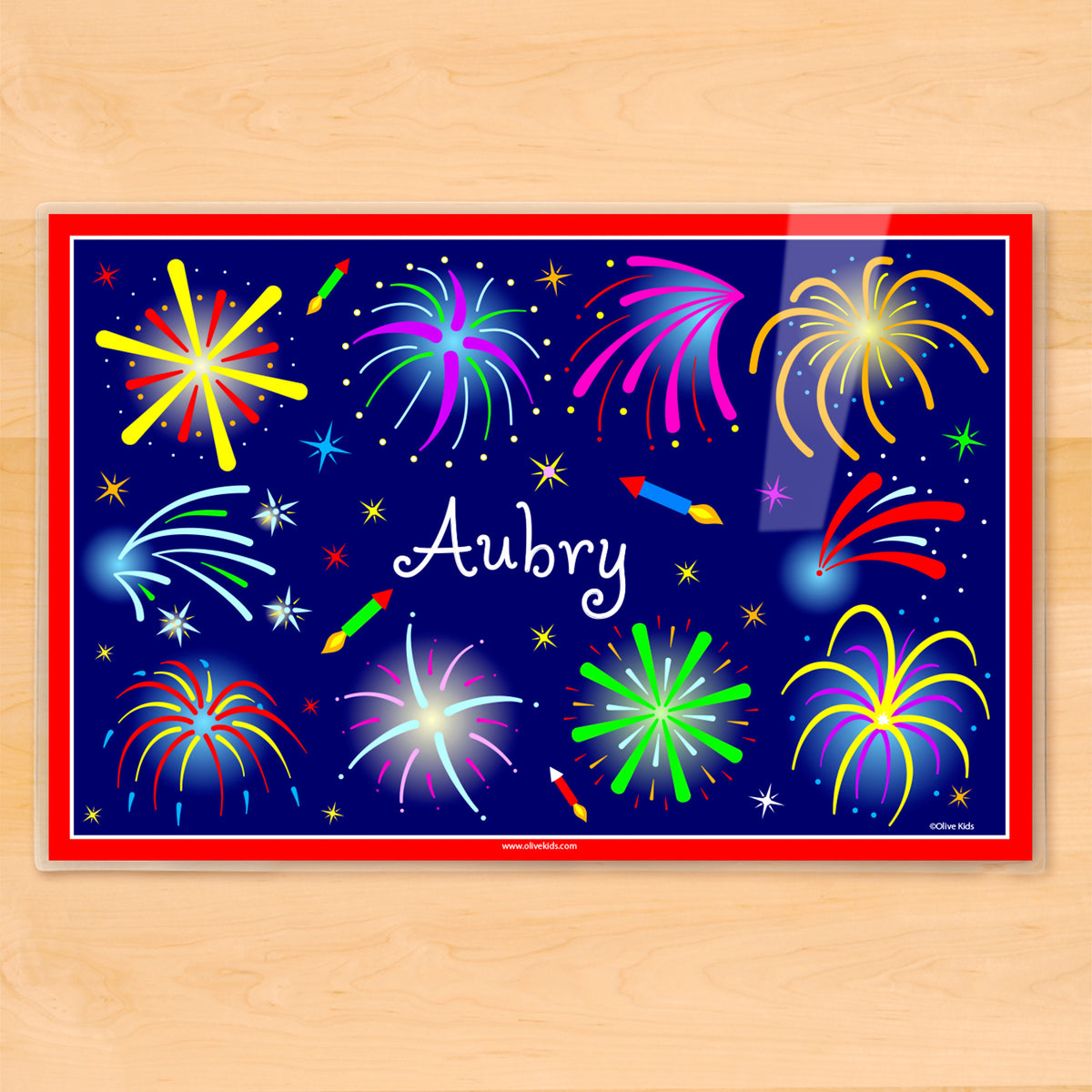 4th of July Personalized Kids Placemats