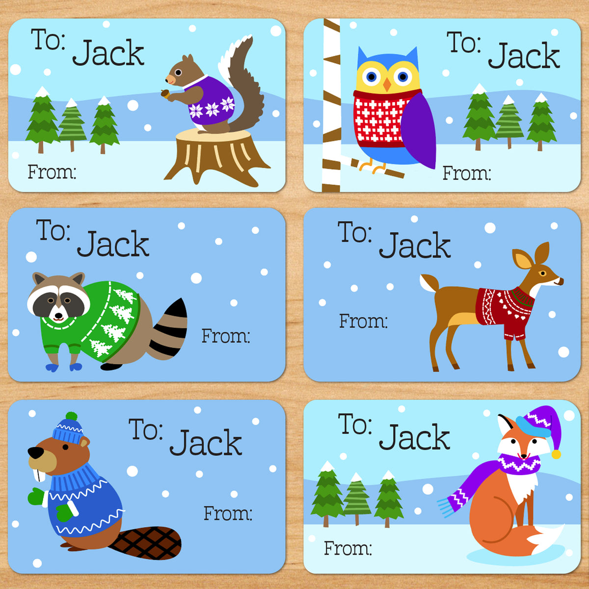 Personalized Holiday Gift Tags