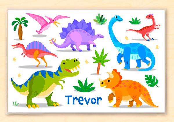 Dinosaur Personalized Kids Placemat