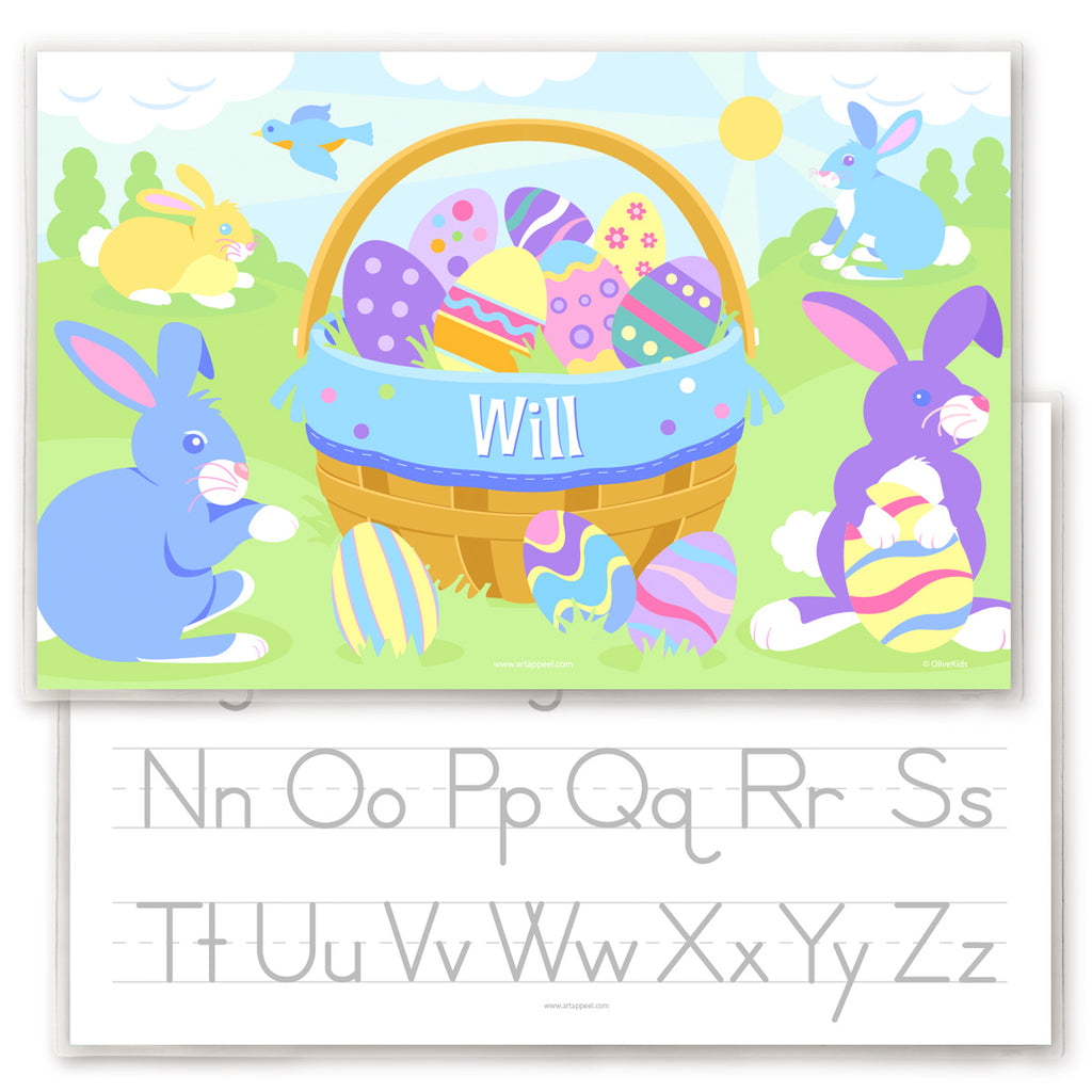 Easter Basket Personalized Placemat for Boys