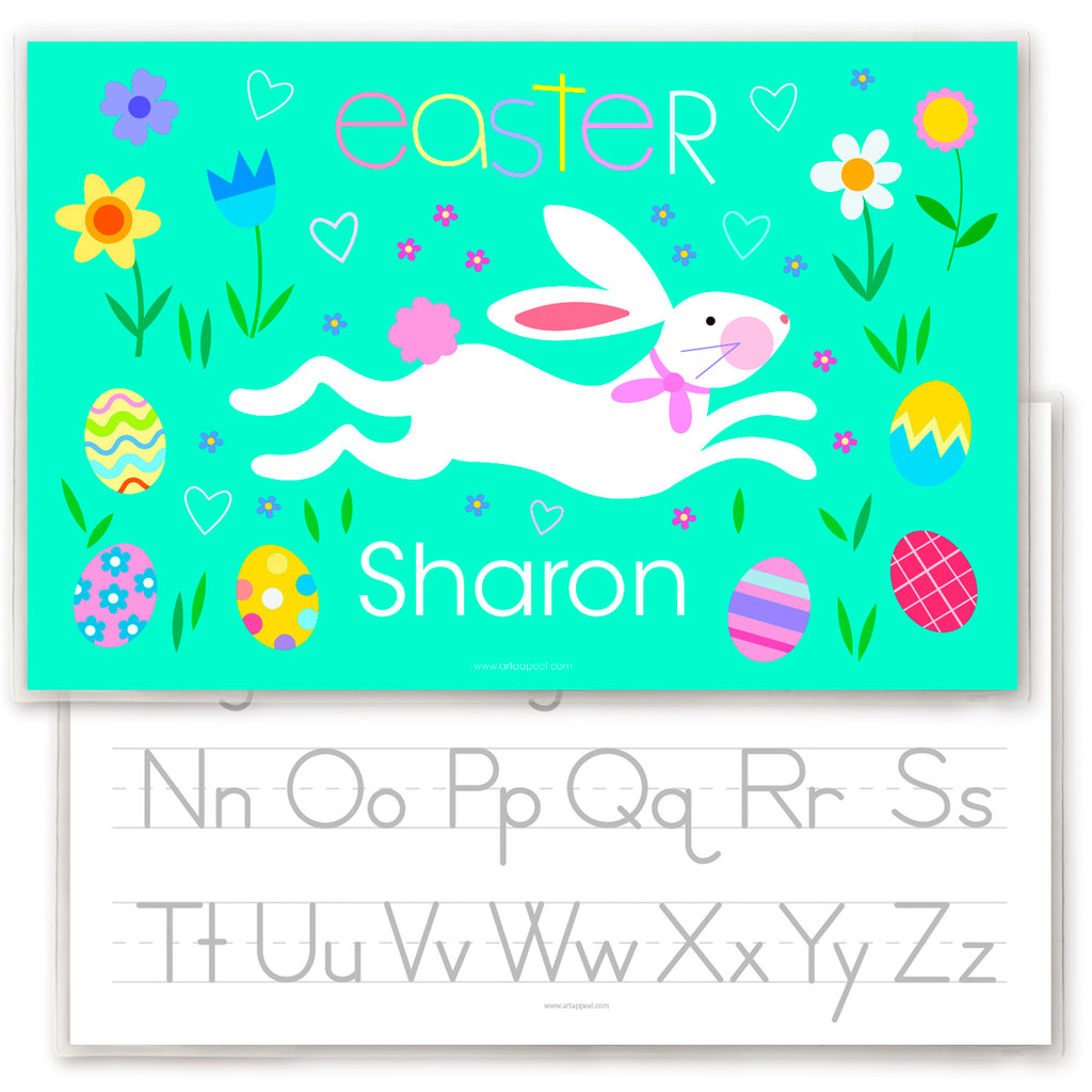 Easter Bunny Rabbit Personalized Kids Placemat