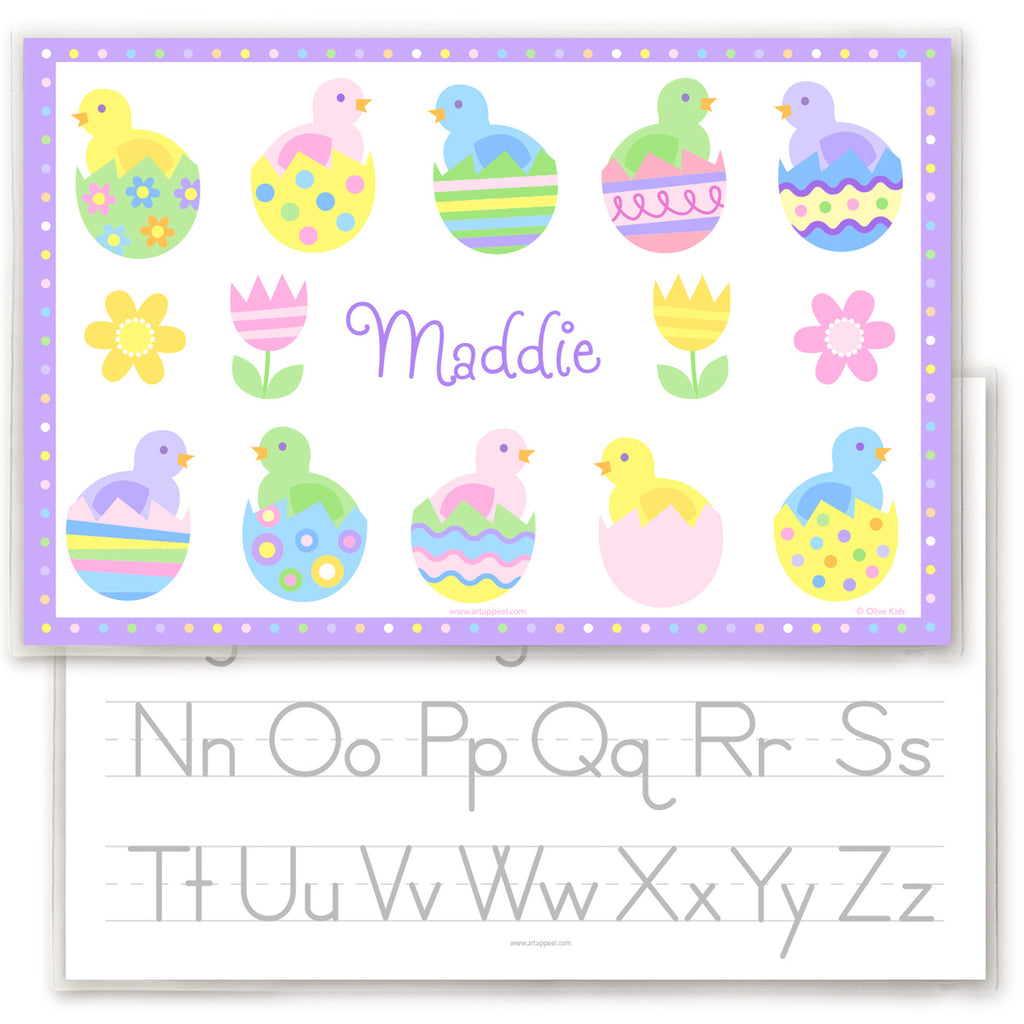 Easter Chicks Personalized Kids Placemat
