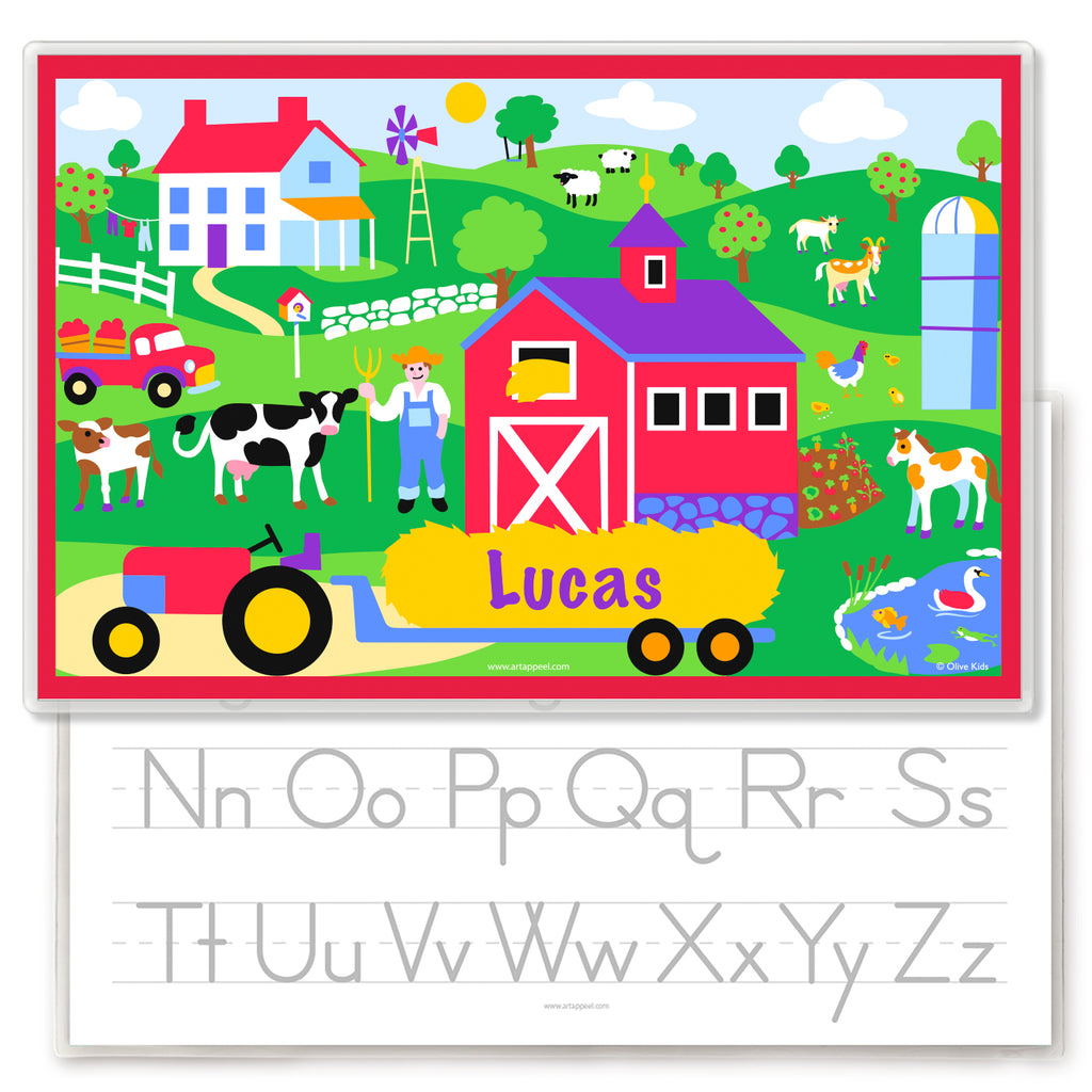 Country Farm Personalized Kids Placemat