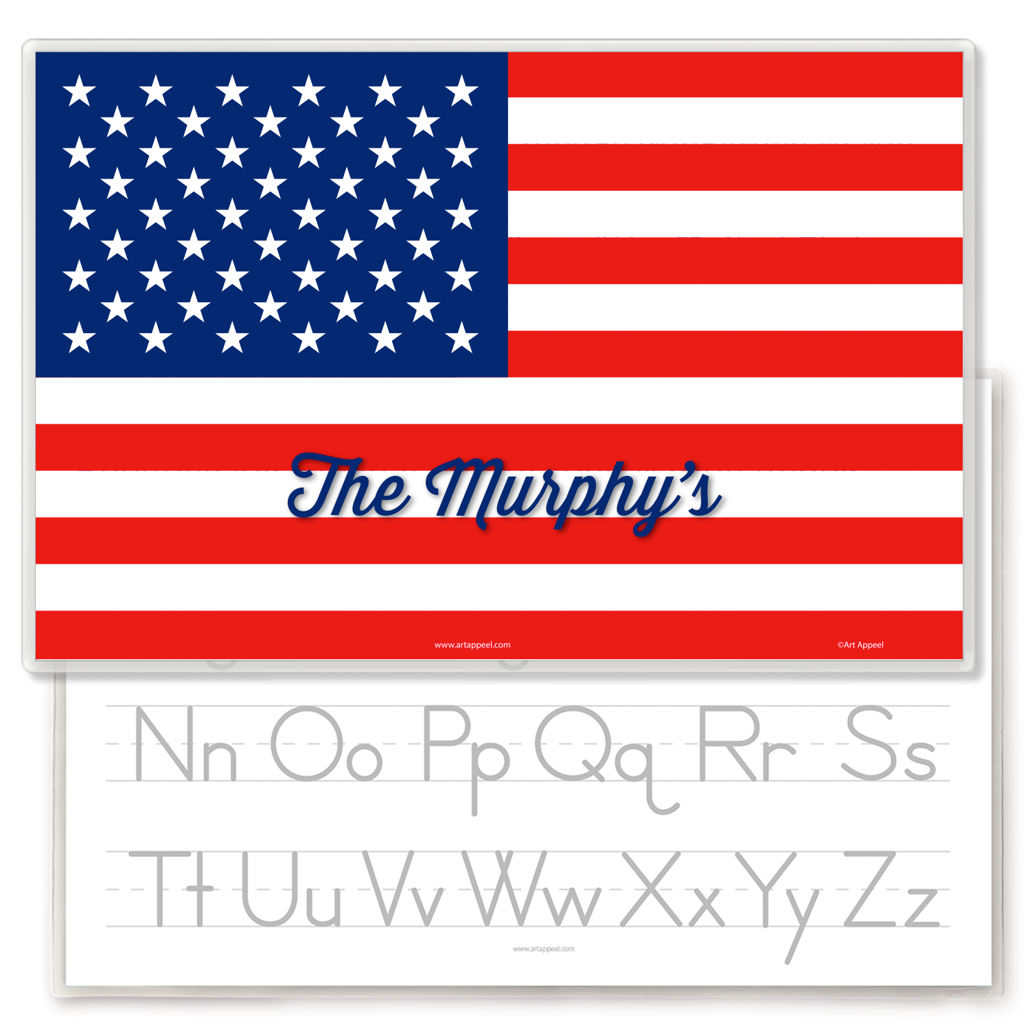 American Flag Personalized Placemat