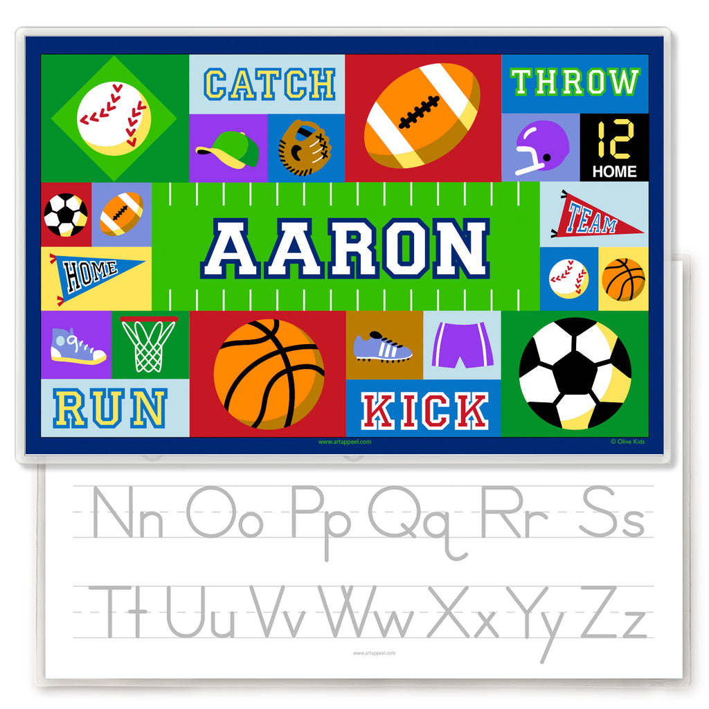 Sports Personalized Kids Placemat