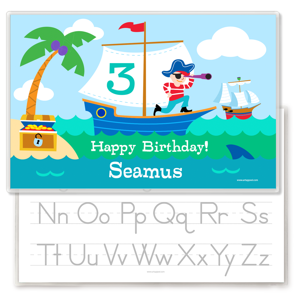 Pirates Birthday Personalized Kids Placemat
