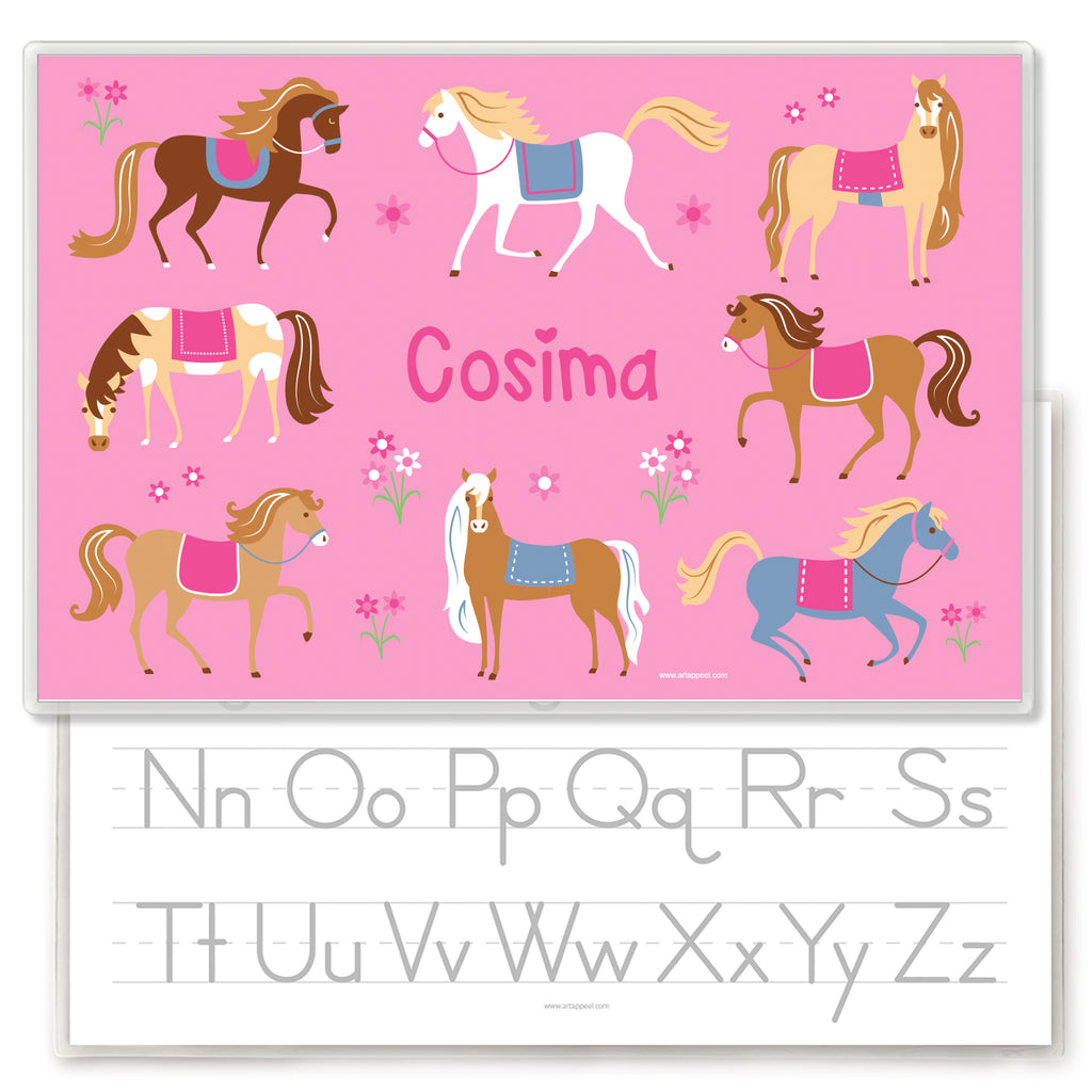 Horses Personalized Kids Placemat