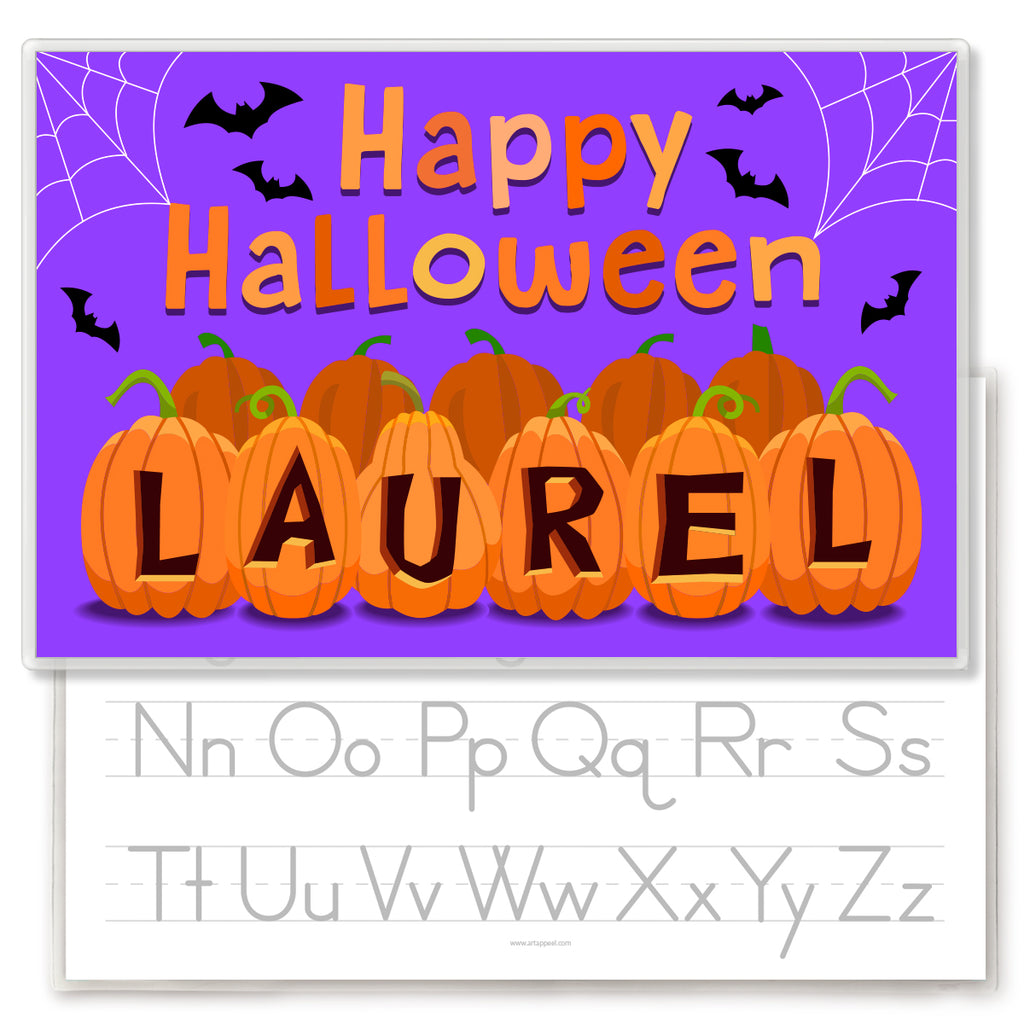 Halloween Personalized Pumpkins Kids Placemat