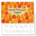 Happy Halloween Pumpkins Personalized Kids Placemat