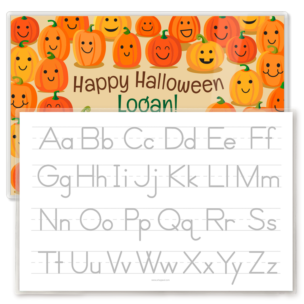 Happy Halloween Pumpkins Personalized Kids Placemat