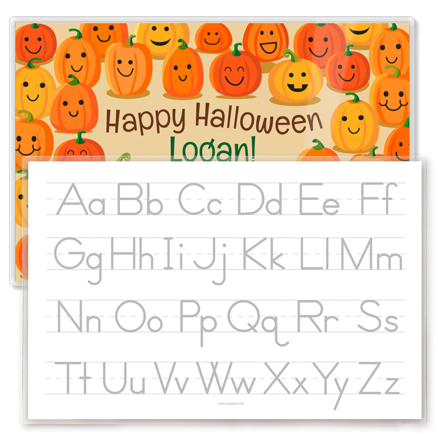 Happy Halloween Pumpkins Personalized Kids Placemat