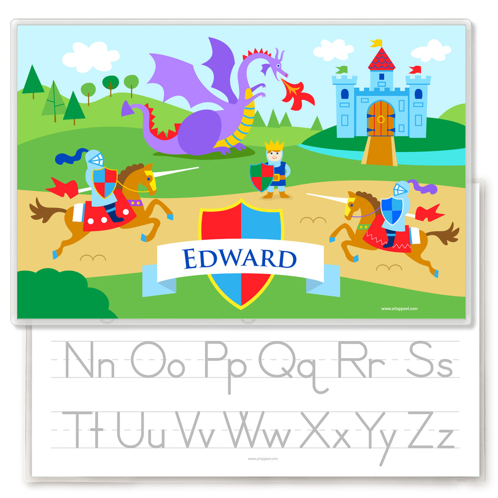Good Knight Personalized Kids Placemat