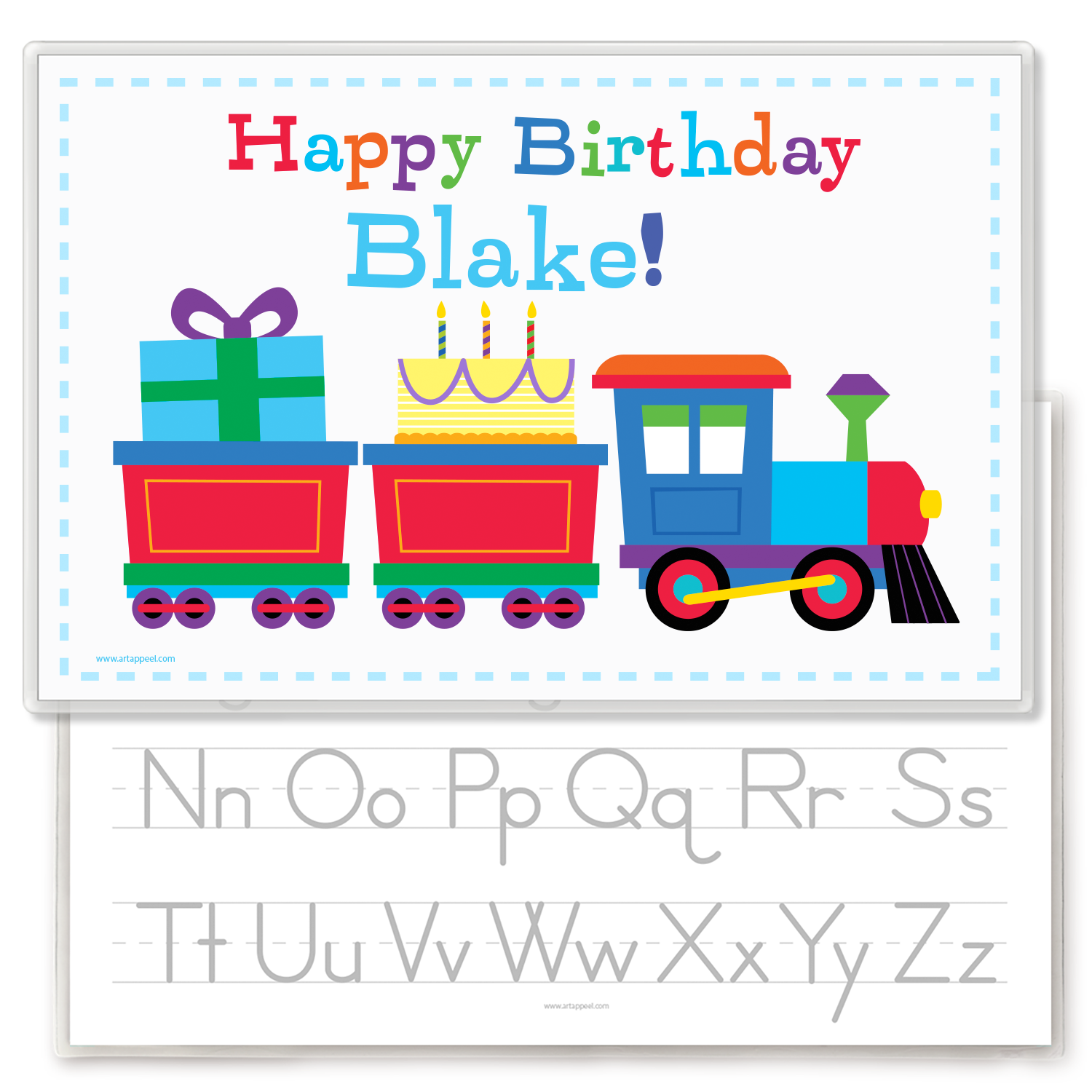 Birthday Train Personalized Kids Placemat