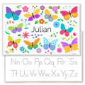 Spring Butterflies Personalized Kids Placemat