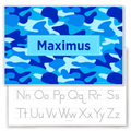 Kids Camo Blues Personalized Kids Placemat