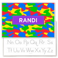 Kids Camo Rainbow Personalized Kids Placemat