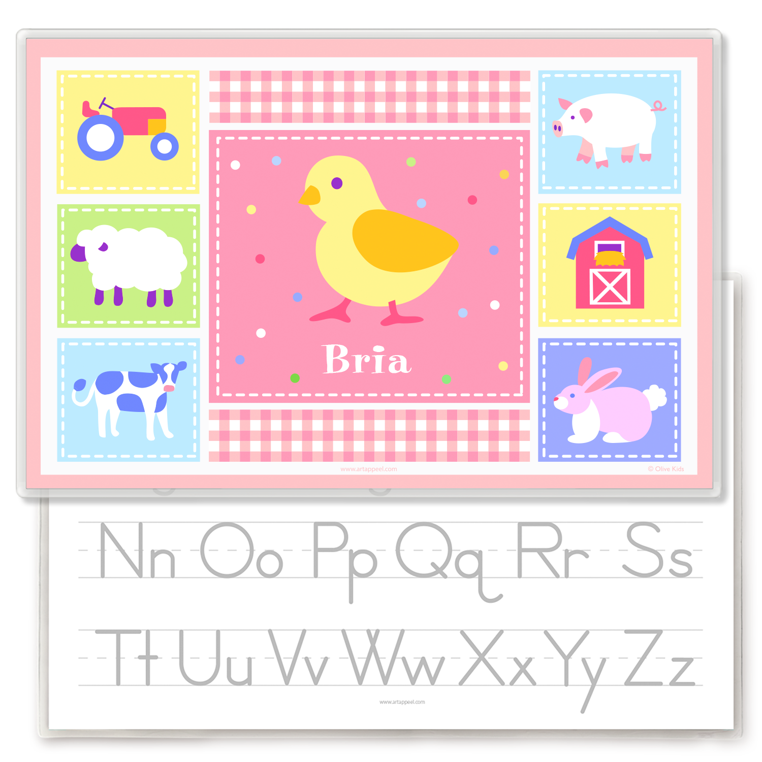 Country Baby Chick Personalized Kids Placemat
