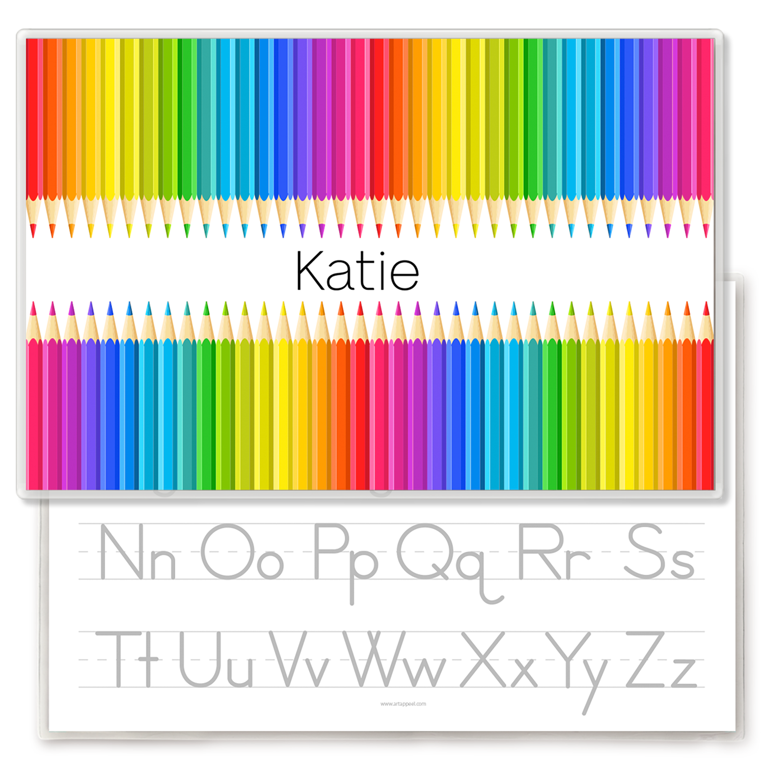 Coloring Pencils Personalized Kids Placemat