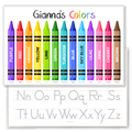 Crayon Learning Colors Personalized Kids Placemat