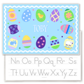 Easter Eggs Boys Personalized Kids Placemat