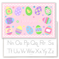 Easter Eggs Girls Personalized Kids Placemat