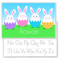 Bunnies and Eggs Personalized Easter Placemat