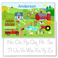 Farm Land Personalized Kids Placemat