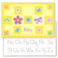 Flowerland Personalized Kids Placemat