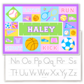 Girls Sports Personalized Kids Placemat