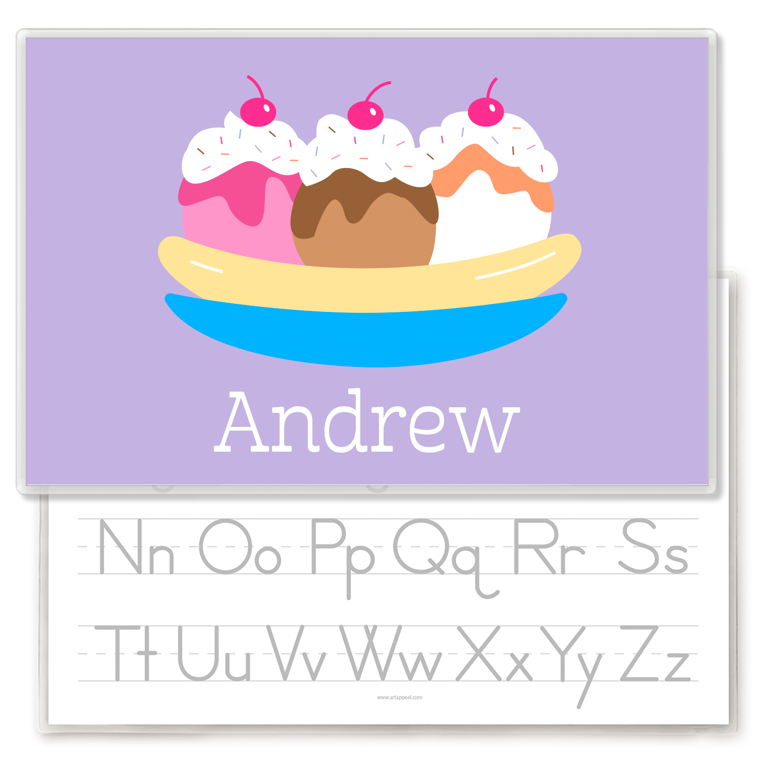 Ice Cream Personalized Kids Placemat