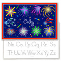 Fourth of July Fireworks Personalized Kids Placemat