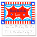 Fourth of July Personalized Kids Placemat