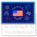 Fourth of July Old Glory Personalized Kids Placemat