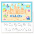 Summer Sandcastle Boys Personalized Kids Placemat
