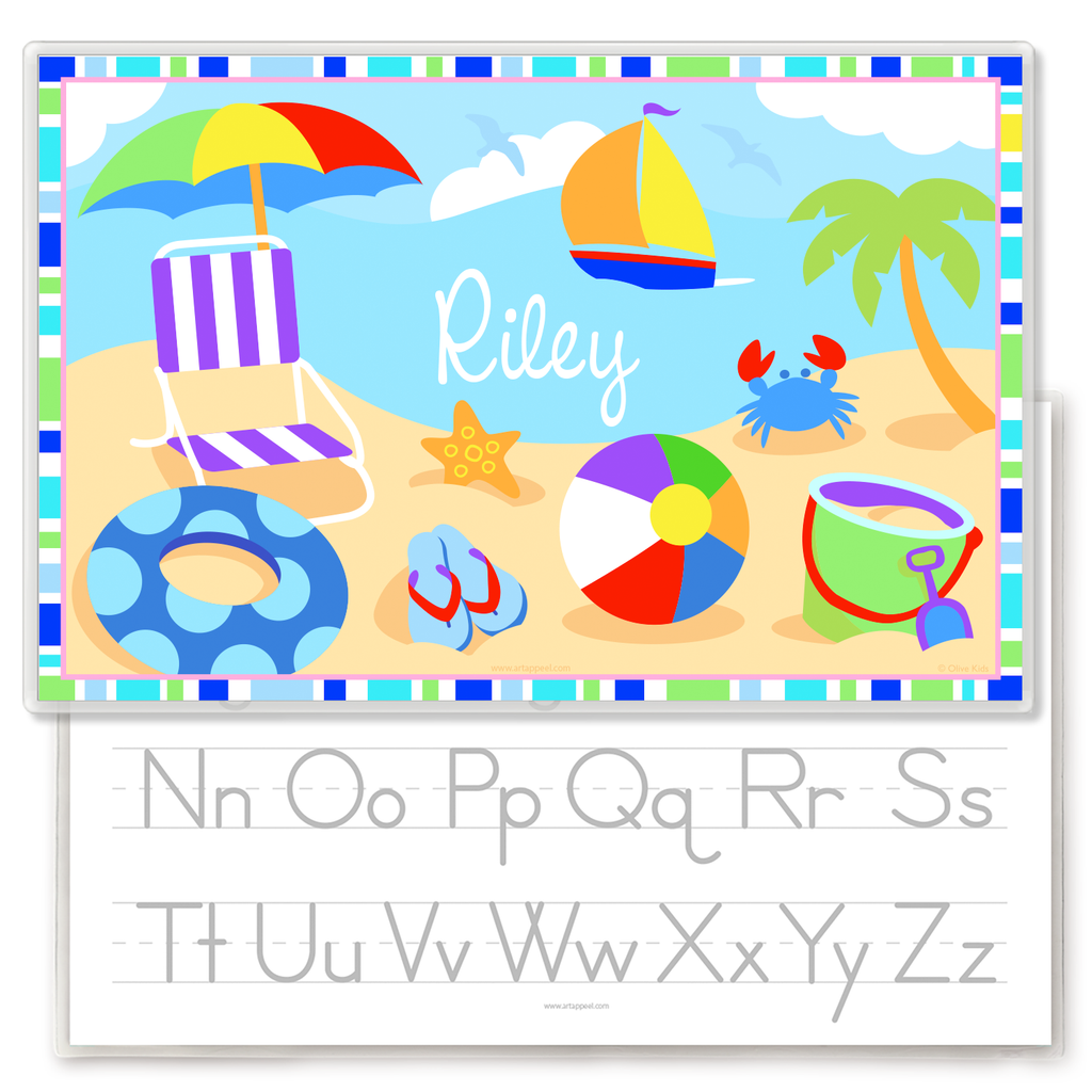 Summertime Boys Personalized Kids Placemat