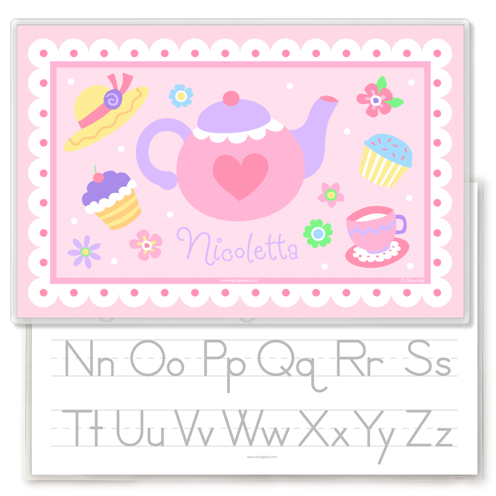 Tea Party Personalized Kids Placemat