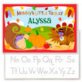 Mommy's Little Turkey Personalized Kids Placemat